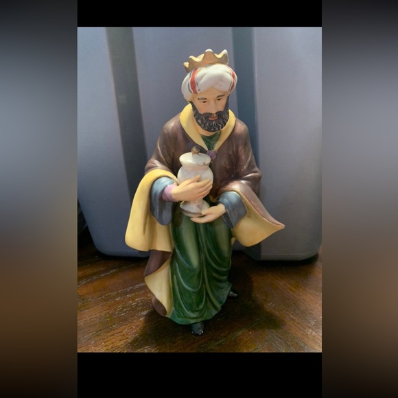 GRANDEUR NOEL Nativity Replacement Wise Man Ceramic O'Well RARE VINTAGE - Picture 2 of 12